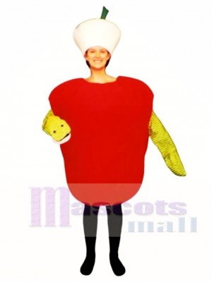 Wurmig Apple Maskottchen Kostüm
