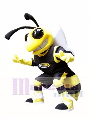 Gelbe und schwarze Hornissen Maskottchen Kostüm Hornet Insekt Maskottchen Kostüme