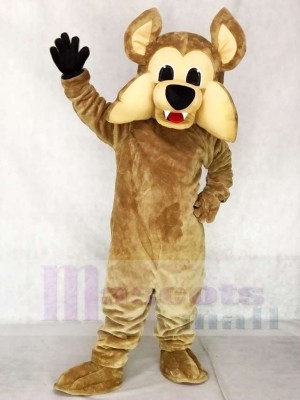 Coyotes Howler the Coyote Mascot Costume with No Shirt Wolf