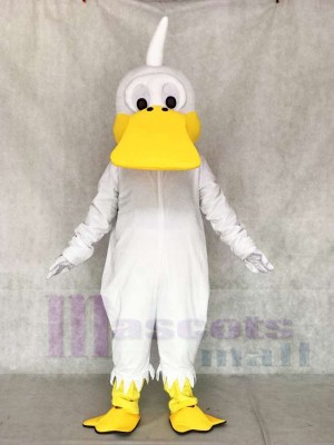 Weißes Enten Maskottchen Kostüm Geflügel Tier