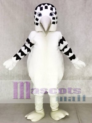 Schwarz und Weiß Sandpiper Maskottchen Kostüm Vogel  