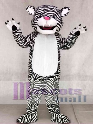 Schwarz und weiß Tiger Maskottchen Kostüme Tier