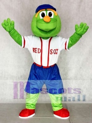 Wally Red Sox Maskottchen Kostüme mit blauem Hut