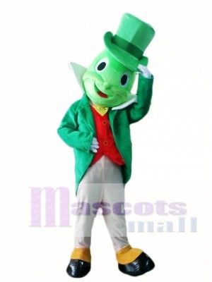 Green Jiminy Cricket Mascot Costumes Insect