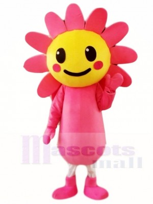 Rosa Sun Blumen Maskottchen Kostüm Anlage