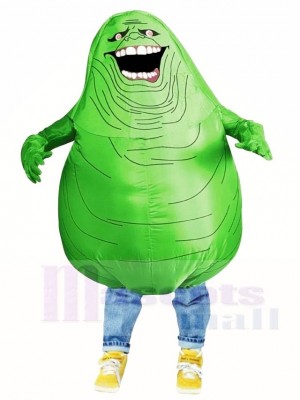 Geisterjäger Slimer Grün Monster Aufblasbar Halloween Sprengen Sie Kostüme für Erwachsene