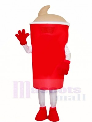 Rotes Wasser Flasche Maskottchen Kostüme Getränke