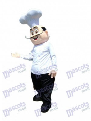 Restaurant Förderung Chef Koch Maskottchen Kostüm Karikatur