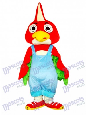 Roter Papageien Vogel Maskottchen Kostüm Tier