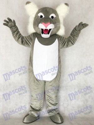 Niedliche graue Wildcat Wildcat Maskottchen Kostüm Tier