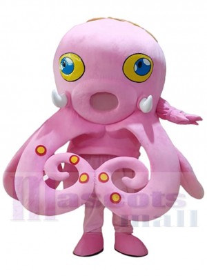 Rosa Oktopus Maskottchen-Kostüm Für Erwachsene Maskottchenköpfe