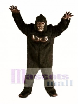 Niedlich Deluxe Gorilla Maskottchen Kostüm Tier