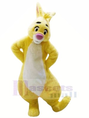 Gelb Hase mit Groß Augen Maskottchen Kostüme Tier
