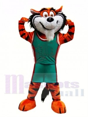 Sport Schule Tiger Maskottchen Kostüm