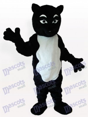 Schwarzen Skunk Erwachsenen Maskottchen kostüm