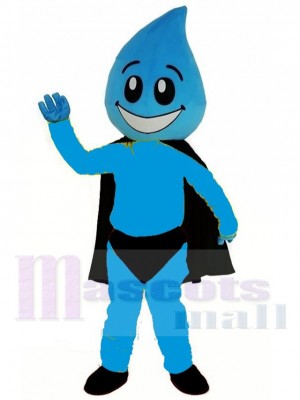 Blauer Wassertropfen Superman Maskottchen-Kostüm Für Erwachsene Maskottchenköpfe