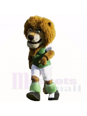 Grün Fußball Löwe Maskottchen Kostüme Karikatur