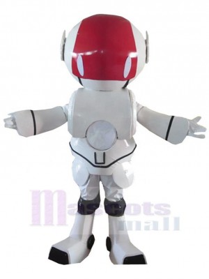 Rot-weißer Roboter Maskottchen-Kostüm Personen