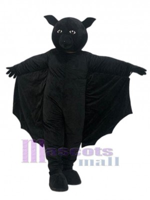 Schwarze Fledermaus Maskottchen-Kostüm Tier