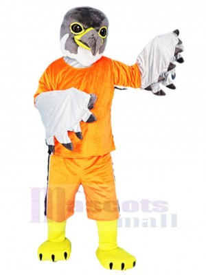 Sport Grau Adler Falke Maskottchen-Kostüm Tier