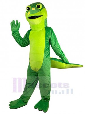 Parteigrünes Krokodil Maskottchen-Kostüm Tier
