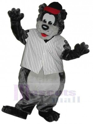 Kundenspezifischer grauer Bär Maskottchen-Kostüm Tier