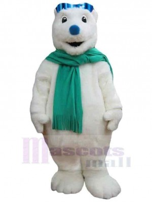 Blaunasen-Eisbär Maskottchen-Kostüm Für Erwachsene Maskottchen-Köpfe