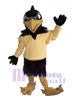 Schwarzer Falke Maskottchen-Kostüm Tier