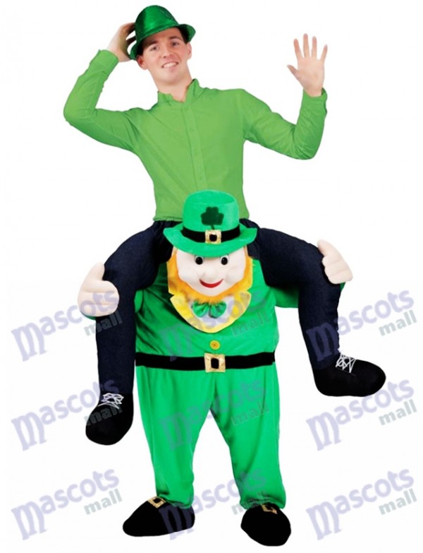 Piggy Back Kostüm Irish tragen mich Leprechaun Maskottchen Kostüm St Patricks Day Fancy Dress