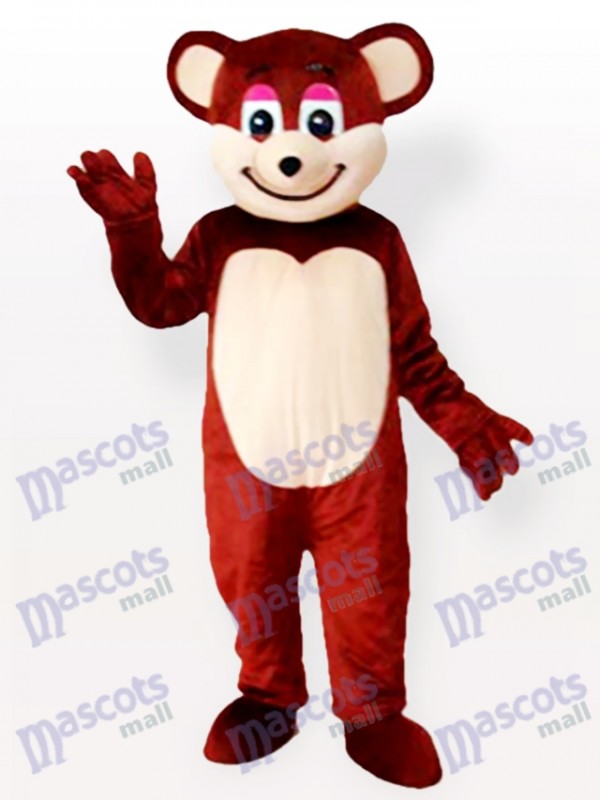 Smiling Brown Bear Tier Maskottchen Kostüm