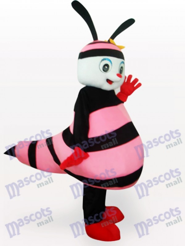 Rosafarbenes Bienen Insekt erwachsenes Maskottchen Kostüm