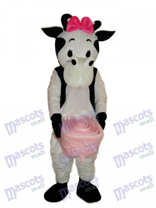 Rosa Bogen Kuh Maskottchen Erwachsene Kostüm Tier