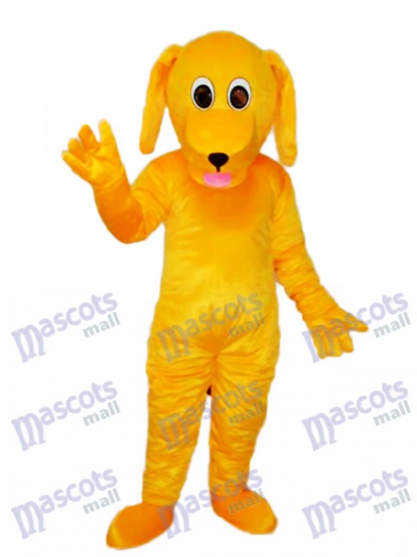 Gelber Hund Maskottchen Erwachsener Kostüm Tier