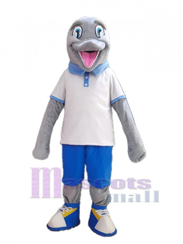 Delfin maskottchen kostüm