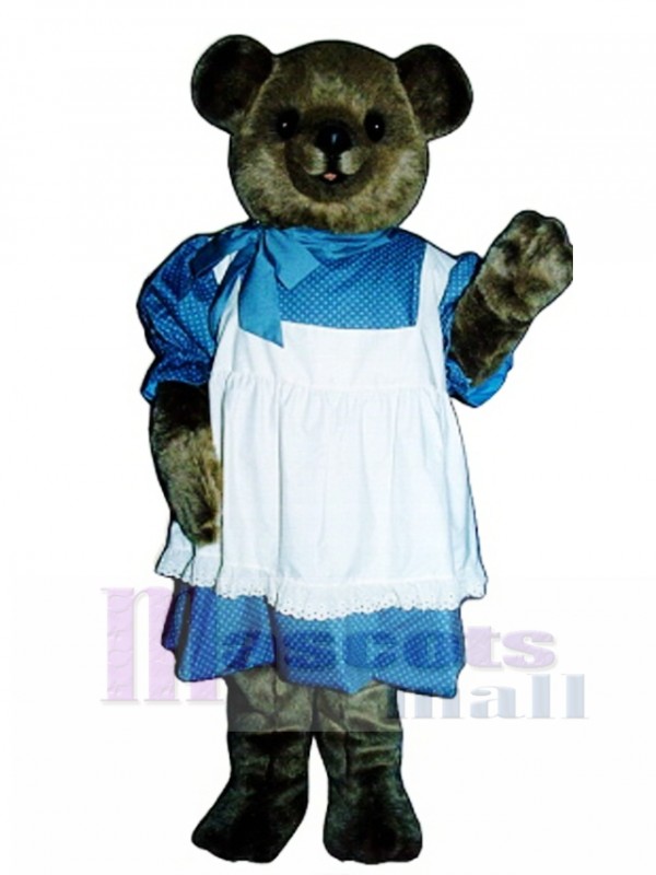 New Betsy Bear with Dress Mascot Costume