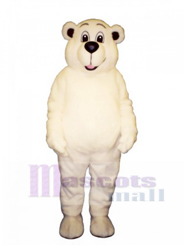 Johnnie Polar Bear Mascot Costume