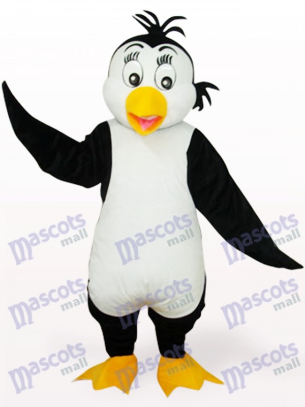 Weißer und schwarzer niedlicher Pinguin Tier Erwachsene Maskottchen Kostüm