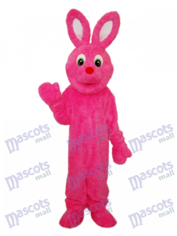 Ostern Rosa Pelz Kaninchen Maskottchen Erwachsene Kostüm Tier