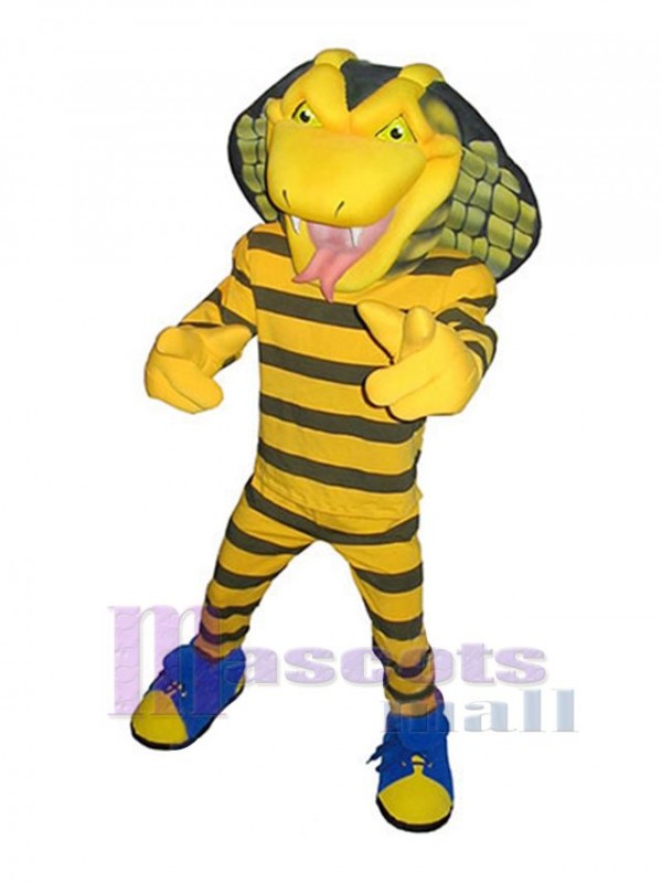 Kobra Schlange maskottchen kostüm