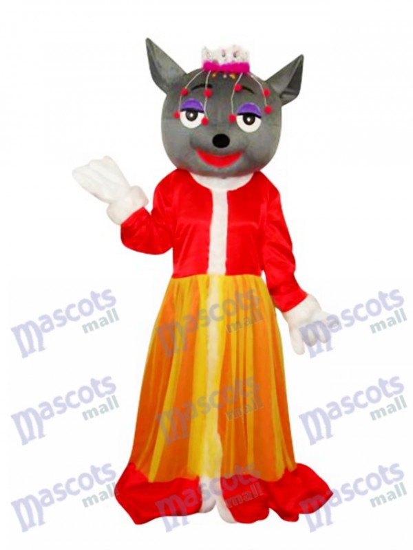 Red Wolf Maskottchen Adult Kostüm Tier